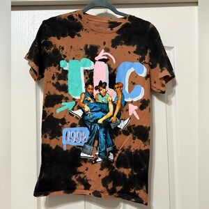 TLC Brown and Black Tie-Dye Short Sleeve Tee